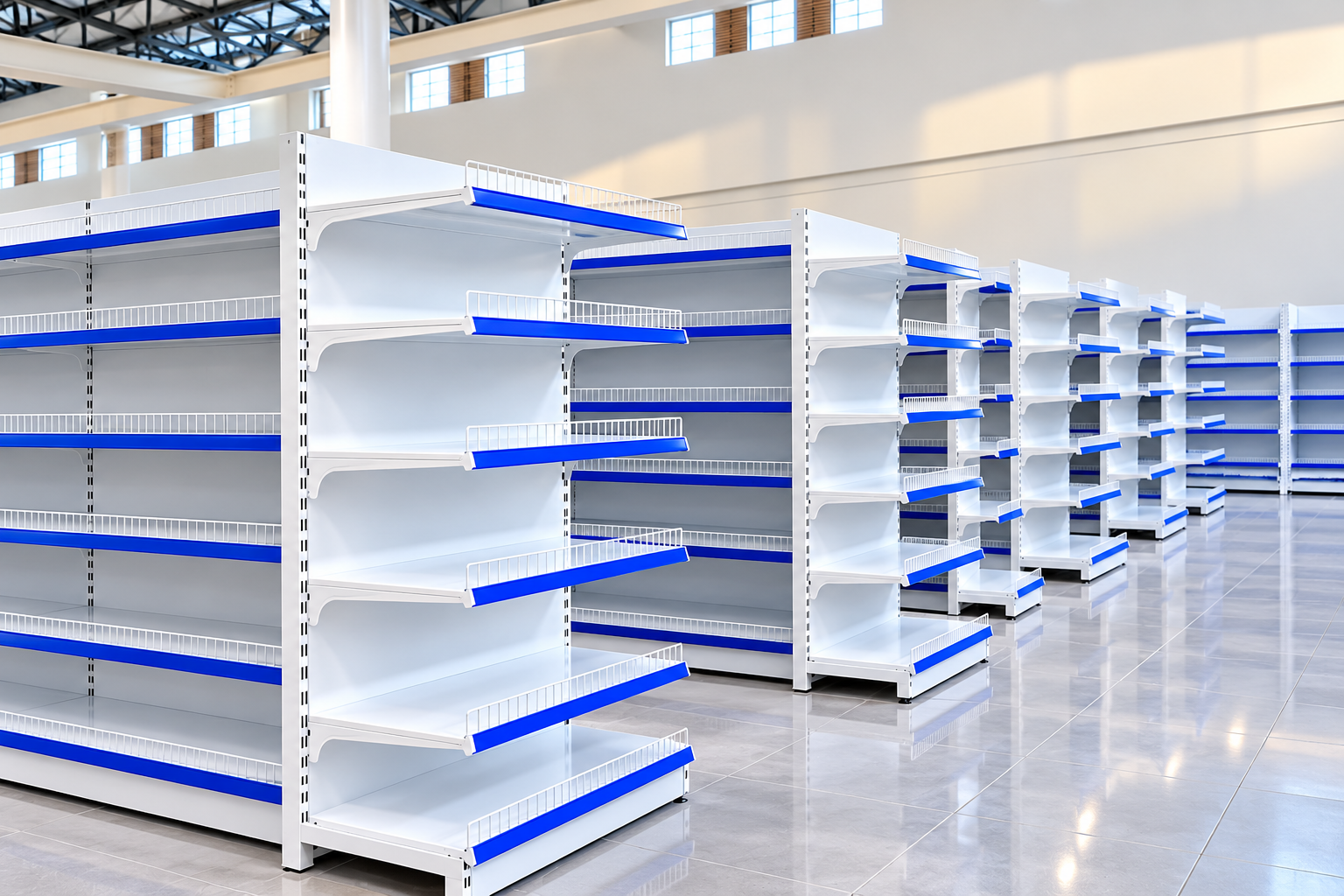 Double-Sided Gondola Shelves image